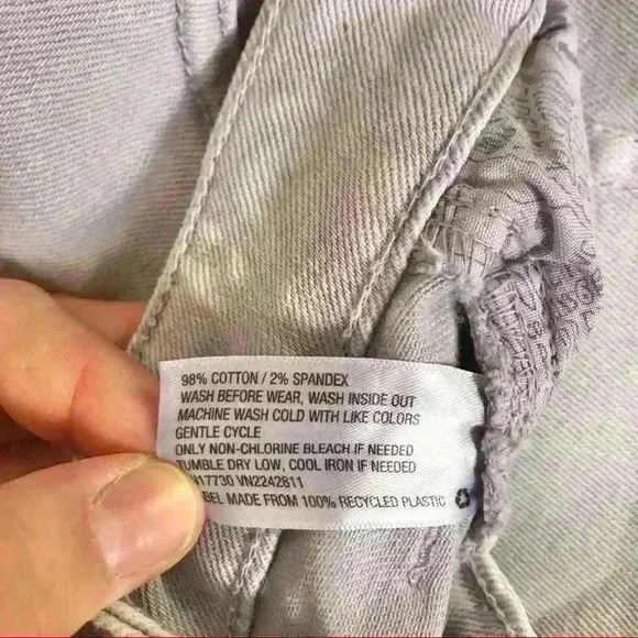 Wild Fable Lavender Raw Hem Denim Mini Skirt - Picture 6 of 6